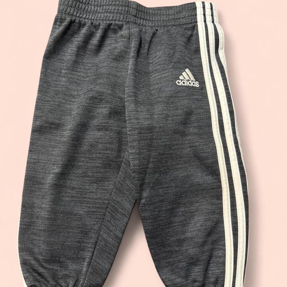Adidas 9 month Grey and Black Joggers